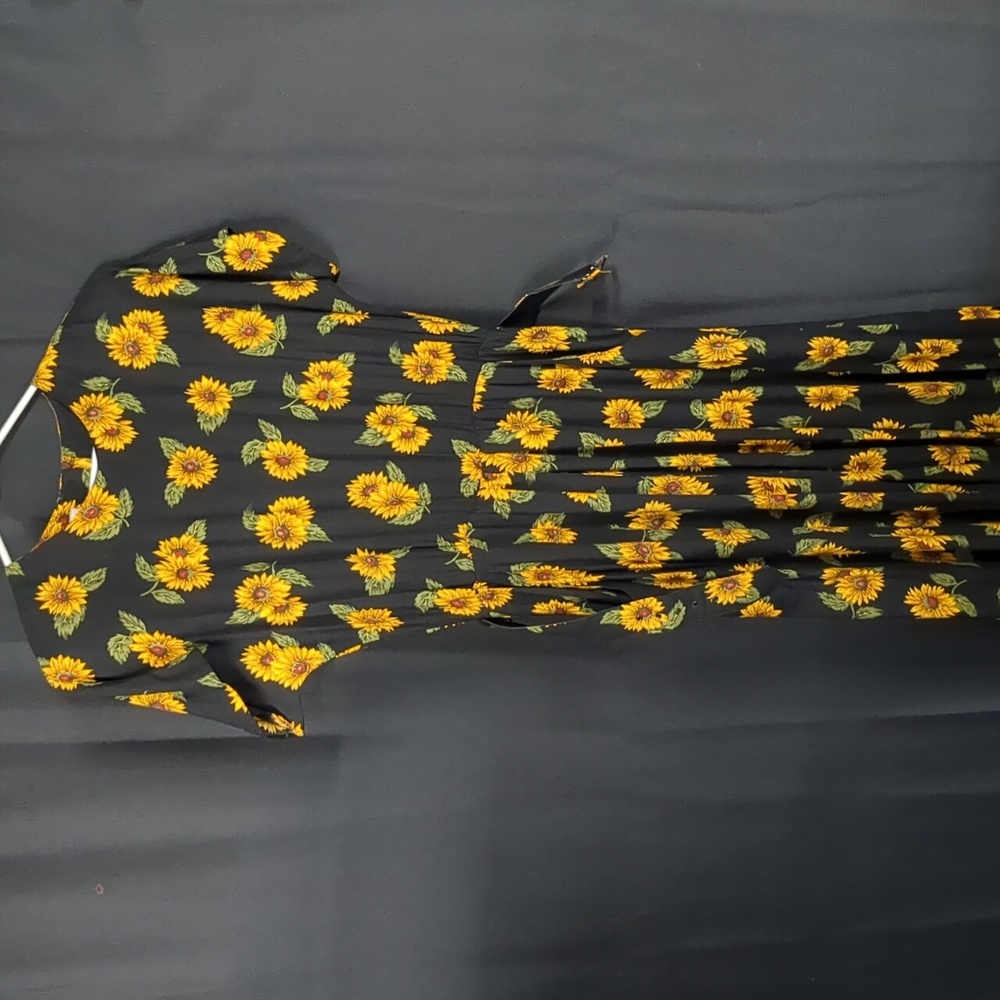 Paquette Too! Floral Sunflower Dress Made In USA